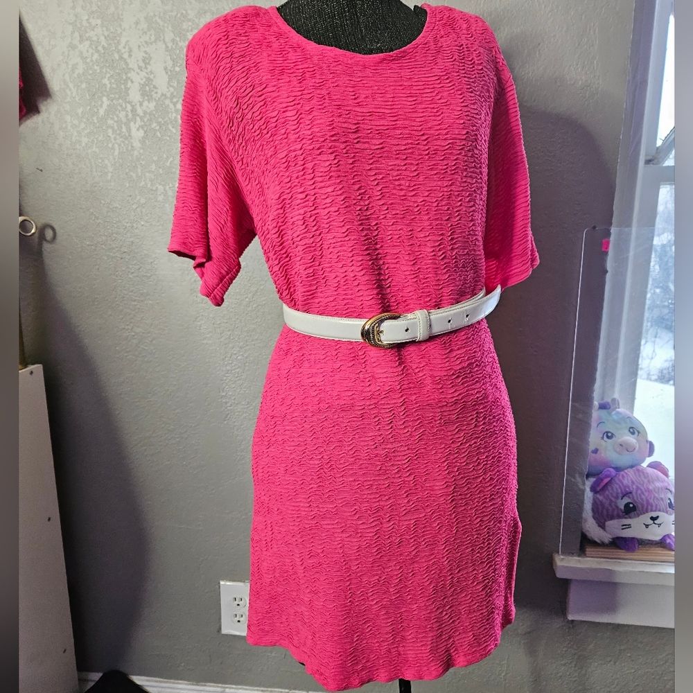 Vintage 90s pink Gianna mini dress size medium